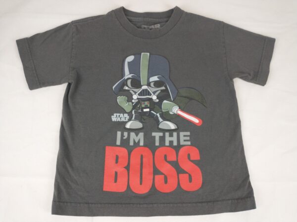Boys Size 7 Star Wars T-Shirt "I'm The Boss"