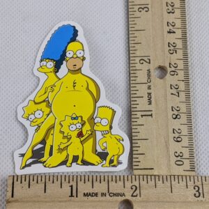 The Simpsons Family Naked Vinyl Sticker