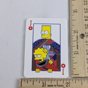 The Simpsons Bart & Lisa Card Vinyl Sticker