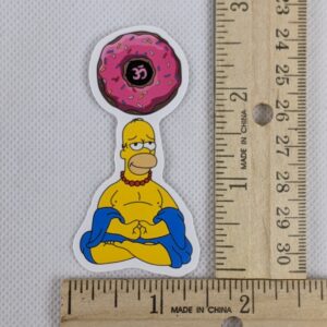 The Simpsons Homer Buddha Vinyl Sticker