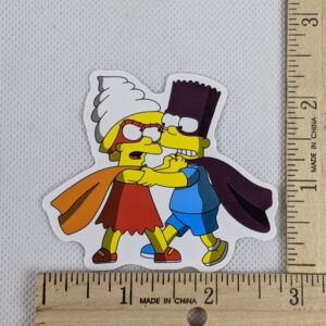 The Simpsons Bartman Vs. Lisa The Conjurer Vinyl Sticker
