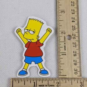 The Simpsons Bart Triumph Vinyl Sticker