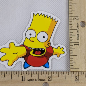 The Simpsons Bart Reaching Vinyl Sticker