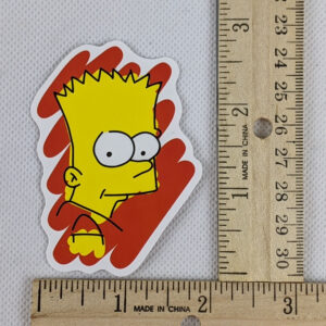 The Simpsons Bart Art Vinyl Sticker