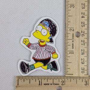 The Simpsons Bart As Rapper #2 Vinyl Sticker