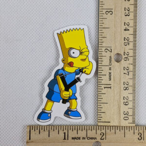 The Simpsons Bart With Slingshot Vinyl Sticker