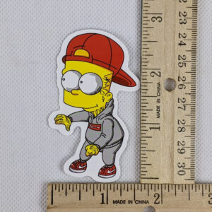 The Simpsons Bart As Rapper #3 Vinyl Sticker