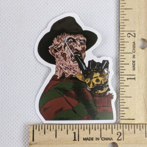 Freddy Krueger Pose Vinyl Sticker