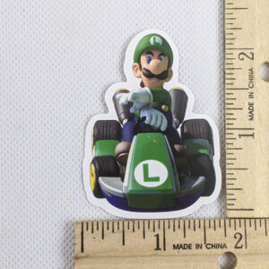 Luigi Mario Kart Vinyl Sticker
