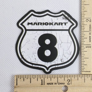 Mario Kart Road Sign Vinyl Sticker