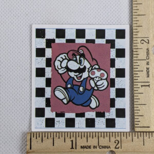 Checkered Mario Vinyl Sticker