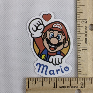 Mario Heart Vinyl Sticker