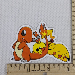 Charmander & Pikachu Vinyl Pokemon Sticker