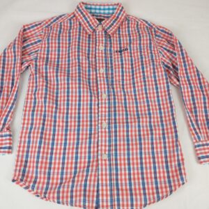 Boys IZOD Plaid Size M (6/7) Long Sleeve Button Up Shirt