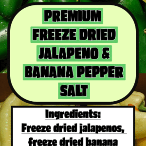 BoatToad Premium Freeze-Dried Jalapeño & Banana Pepper Salt — small-batch sea-salt seasoning with real peppers, Elevated STL flavor from St. Louis
